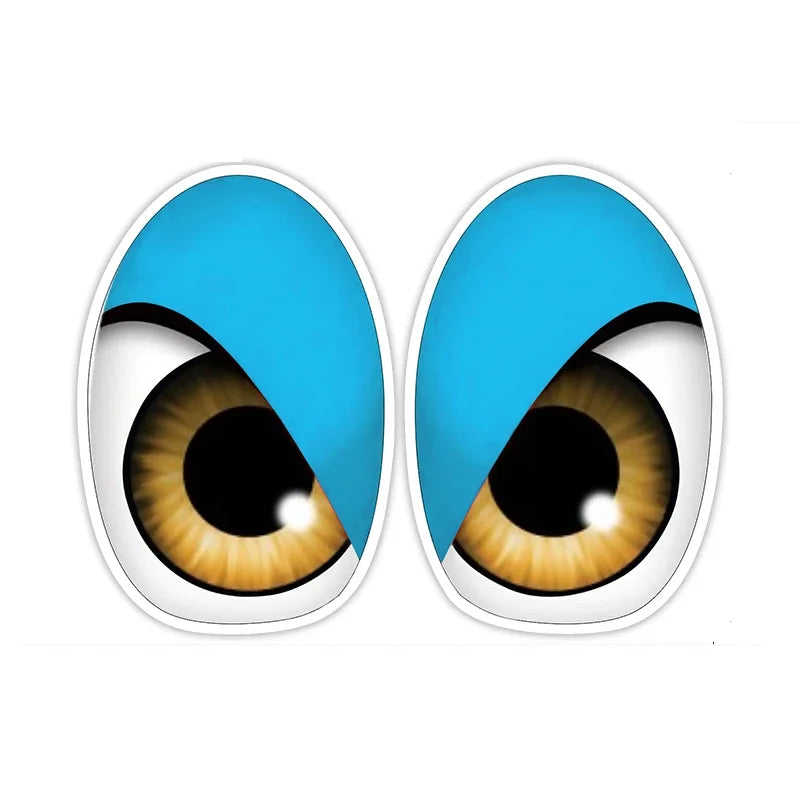 FUYOOHI Personality Cartoon Bird Red Eyes Anime Funny Car Stickers Bumper Trunk Truck Graphics JDM Vinyl Car Wrap Decal