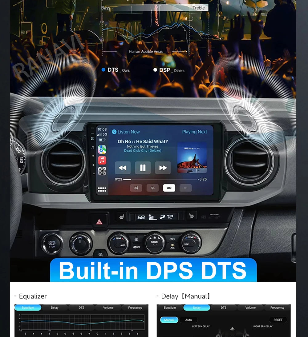 Android Car Stereo with CarPlay & Android Auto (QLED) — Chevrolet Silverado & GMC Sierra (2014–2018)