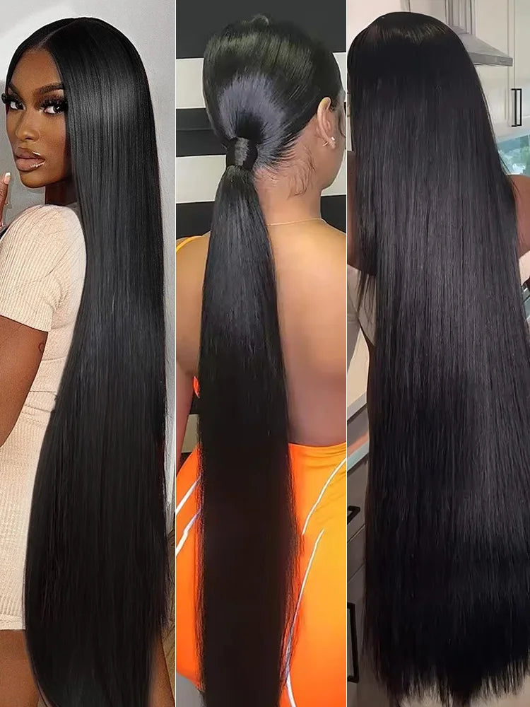30 40 Inch Bone Straight Bundles Deal Brazilian Virgin Human Hair 3 4 Bundles Raw Hair Extensions Natural Color Remy