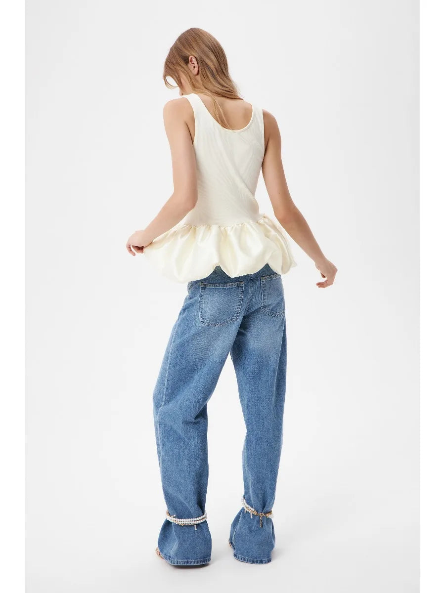 Hirsionsan Sexy Cotton Vest Women 2026 Summer Slim Sleeveness Tank Y2k Crop Tops for Girl Outfits Bud Stitched Female Clothes