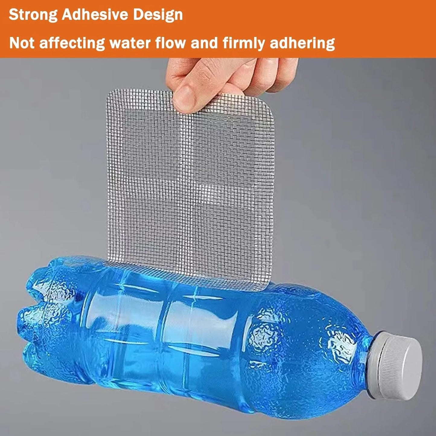 60 Disposable Mesh Hair Catcher Stickers for Drains