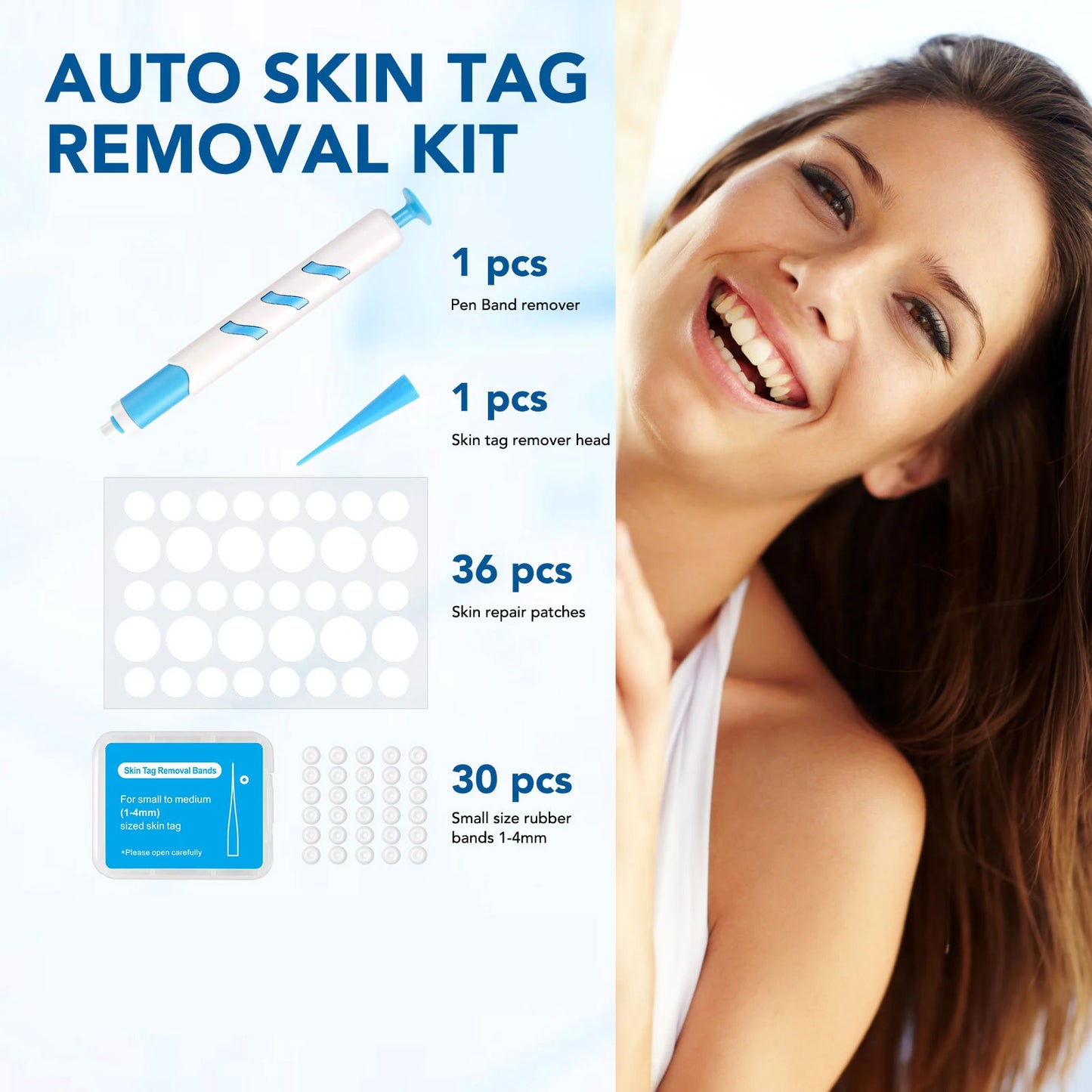 2 IN 1 Auto Micro Skin Tag Remover Device Standard And Micro Skin Tag Removal Kit Adult Mole Wart Remover Face Care Beauty Tools