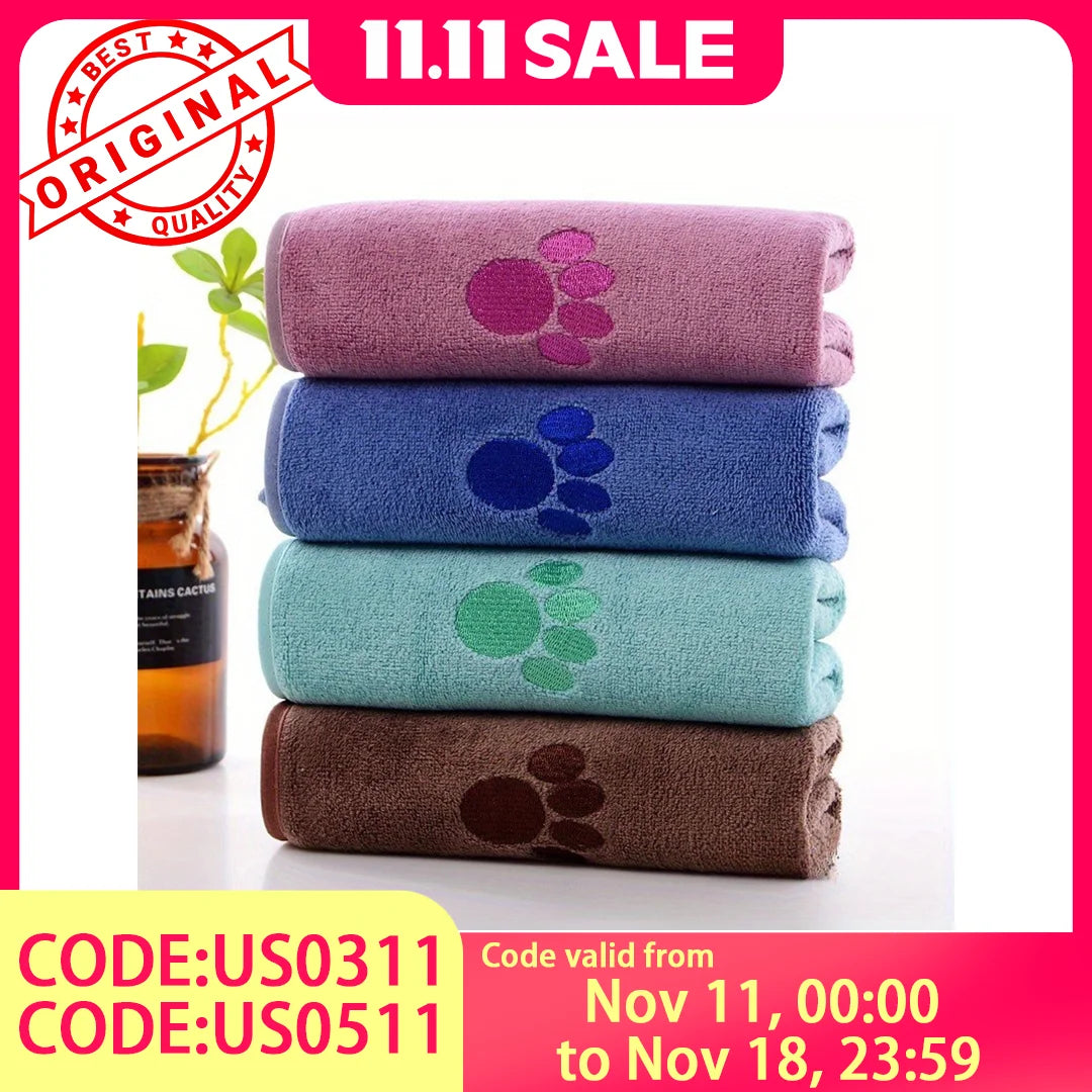 Microfiber Pet Absorbent Towels – Super Absorbent & Soft, No Deformation, Essential for Pet Bathing