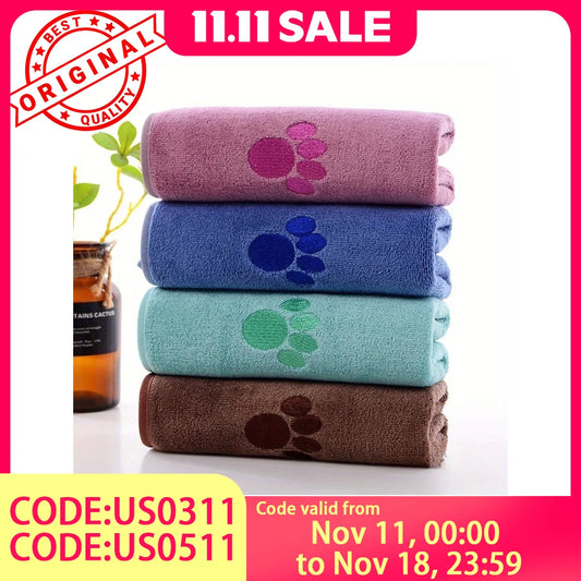 Microfiber Pet Absorbent Towels – Super Absorbent & Soft, No Deformation, Essential for Pet Bathing