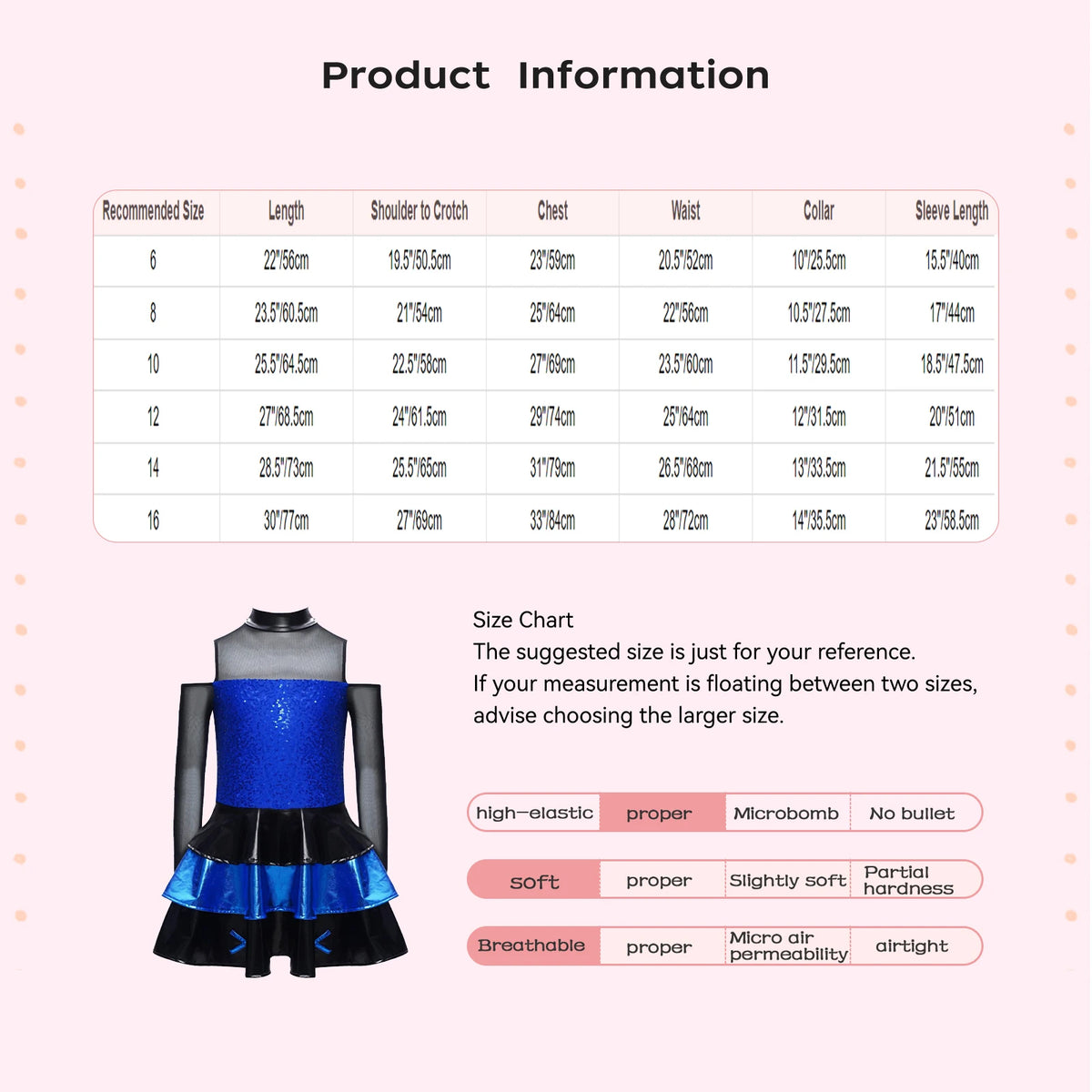 Girls cold-shoulder sequin tiered jazz dress