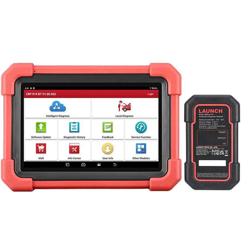 LAUNCH X431 CRP919X BT OBD2 Scanner – All System Diagnosis, ECU Coding, 31 Resets, CANFD & DoIP | 100+ Car Brands