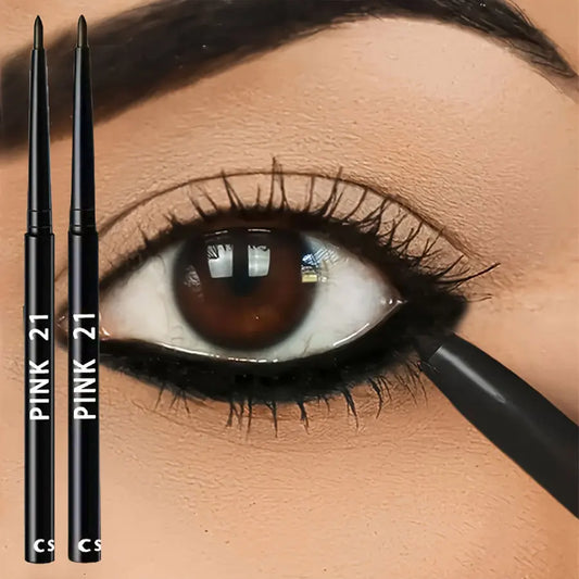 Waterproof Smudge-Proof Black Eyeliner Pencils (2-Pack) - Long-Lasting
