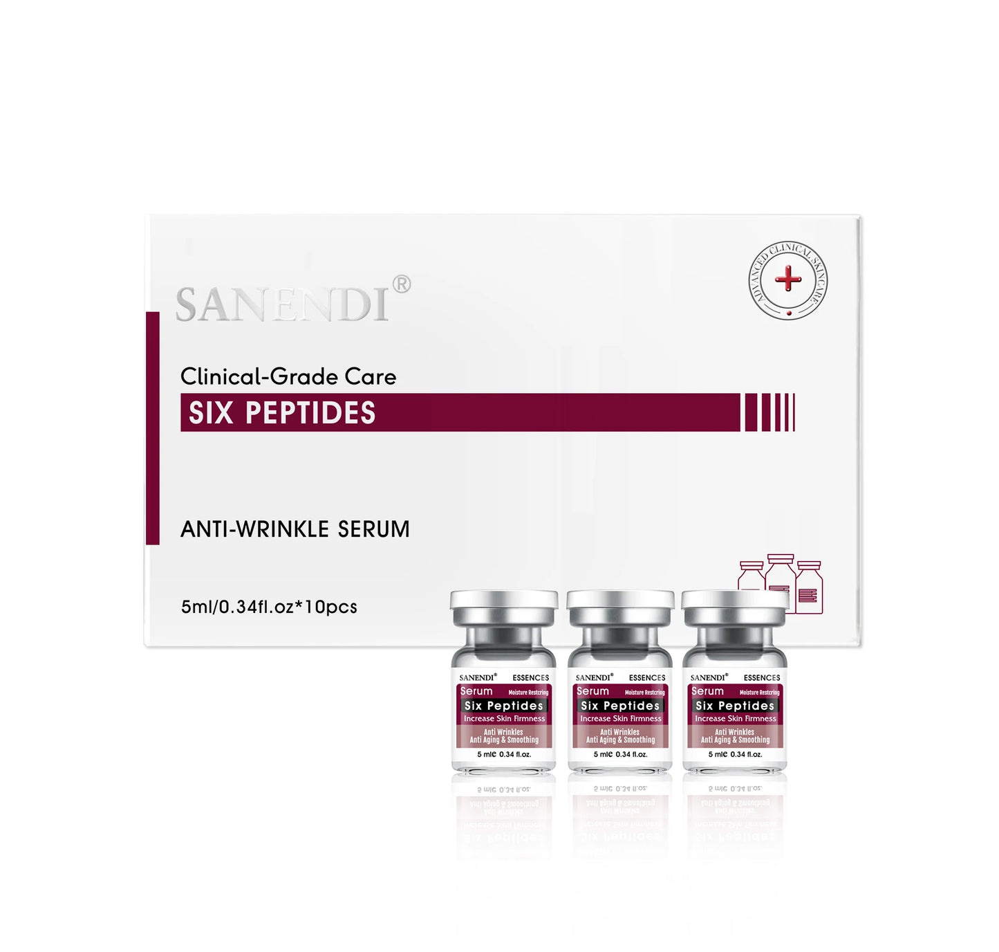 10pcs/Box Six Peptide Ampoule Hyaluronic acid Serum for Face Dr.Pen SNAIL ACNE Solution Repair Moisturizing Skin Care Korean