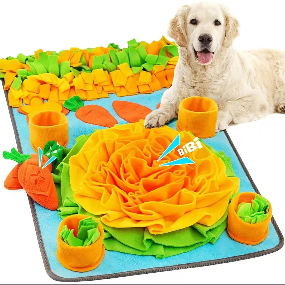 Fleece Snuffle Mat with Squeaky Toy - Machine Washable – photo 2