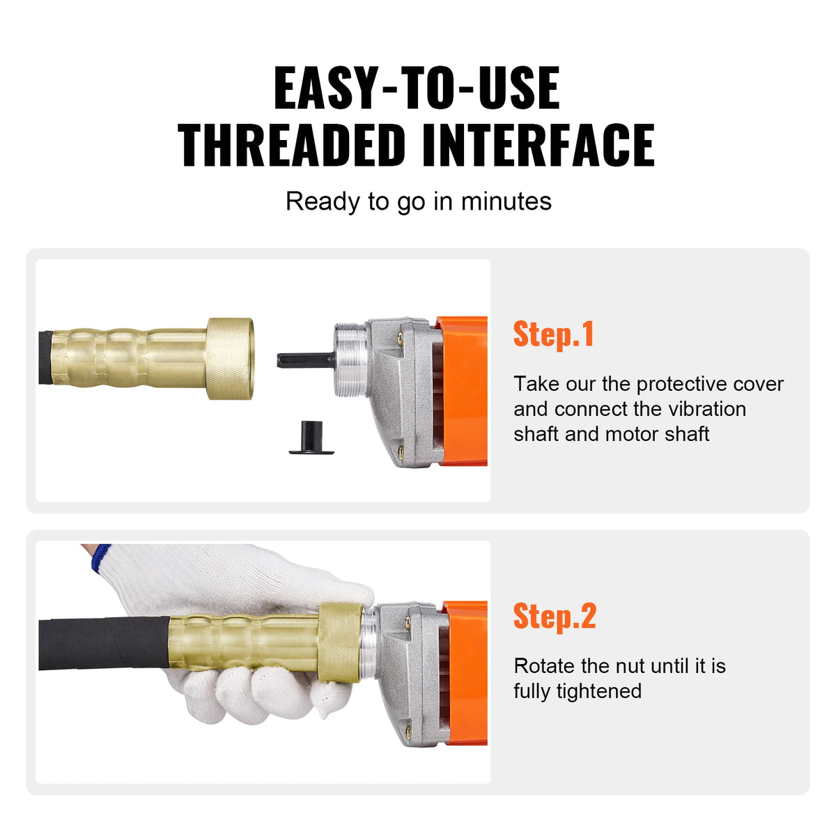 800W Concrete Vibrator, 13000 VPM Portable Pencil Cement Tool