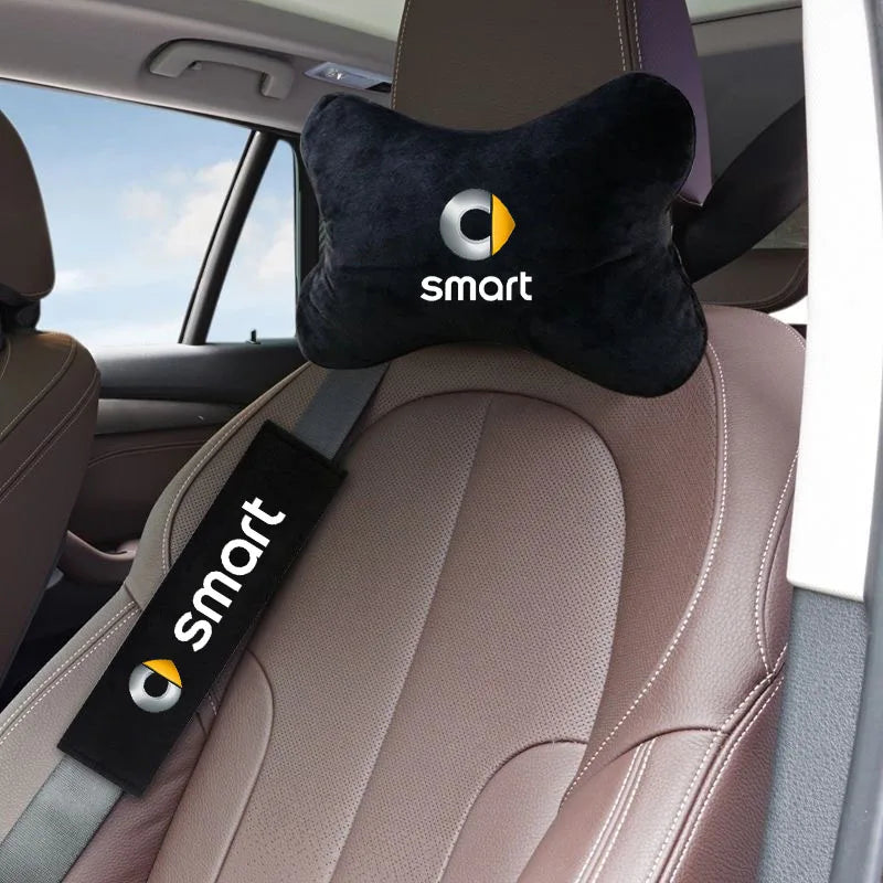 For Smart Fortwo Forfour 453 451 450 Car Headrest Neck Support Seat Soft Neck Pillow Auto Accessories