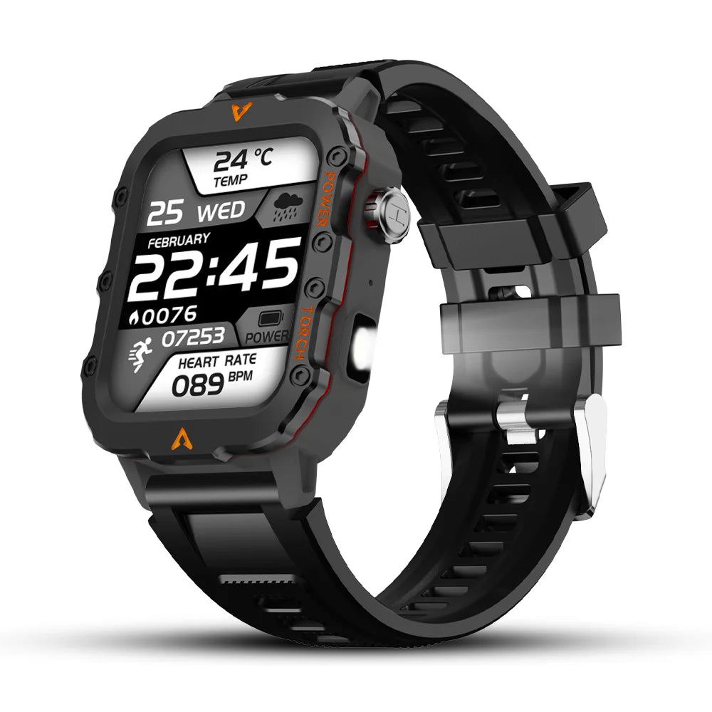 LAXASFIT Sports Smart Watch — 1.71" Screen, BT Calling, Torch