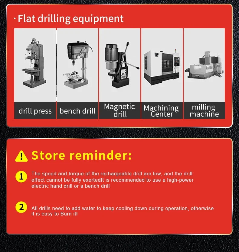 1.5-7.5mm Hex Shank Twist Drill Bit Wood Metal Hole Cutter Core Drilling Tool Cobalt Carbide Tip Flat Drill Bits HSS