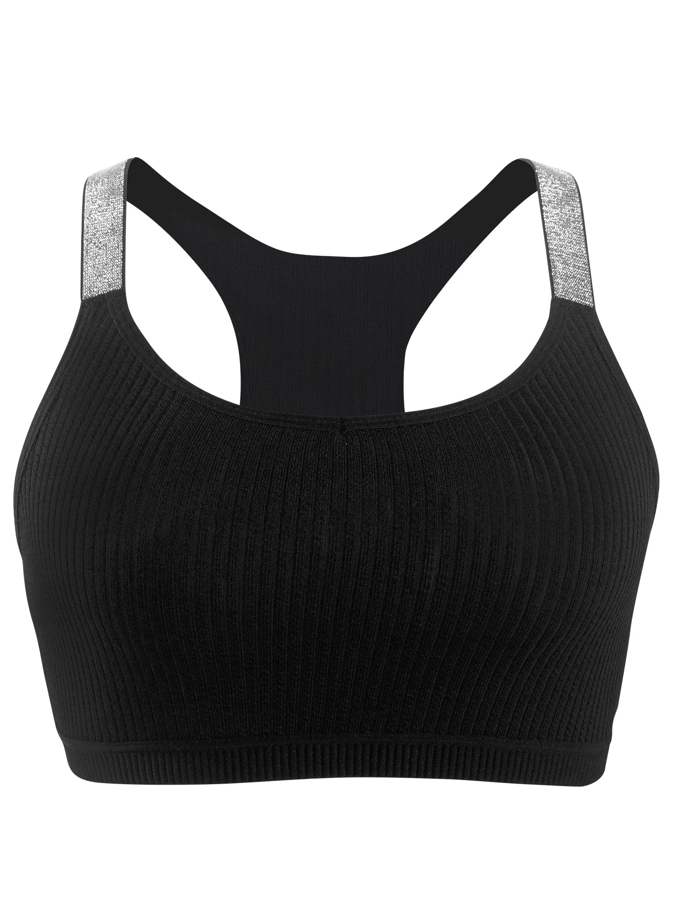 Sexy Sports Bras Fitness Women Underwear Yoga Crop Tank Top Ribbed Backless Lingerie Bras Comfortable Push Up Bralette Chic Vest