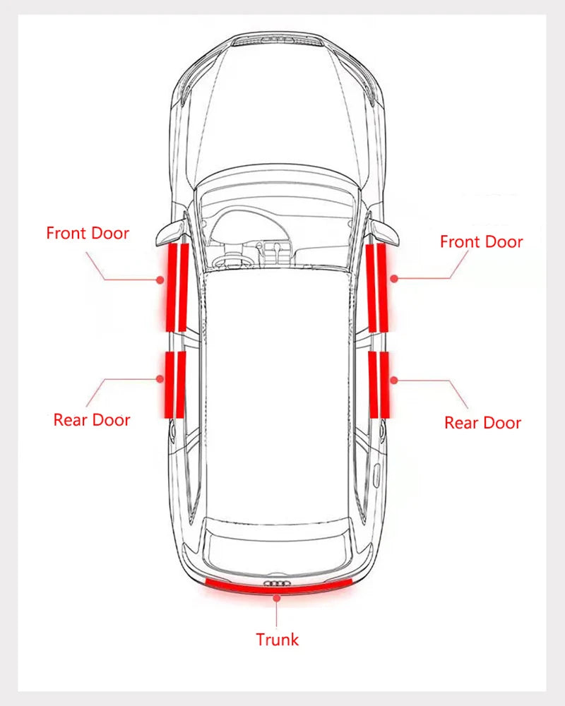 Carbon Fiber Car Door Sill Protector Sticker – Tesla Model 3, Y, S, X, Cybertruck & Roadster