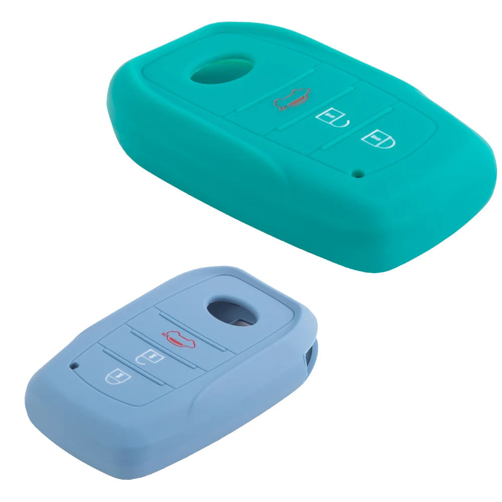 Car Key Silicone Case For Toyota Highlander Land Cruiser Riez 86 Rav4 Prado Innove Camry Hilux 3 Buttons Remote Key Supplies