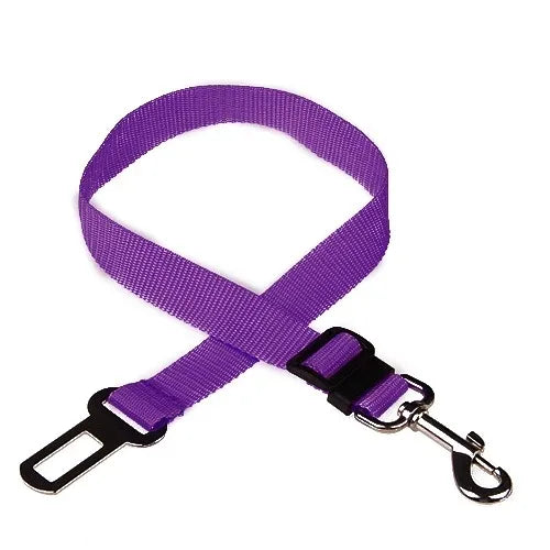 Dog Car Seat Belt Safety Protector – Adjustable Pet Travel Harness Leash & Collar Clip | Universal Fit