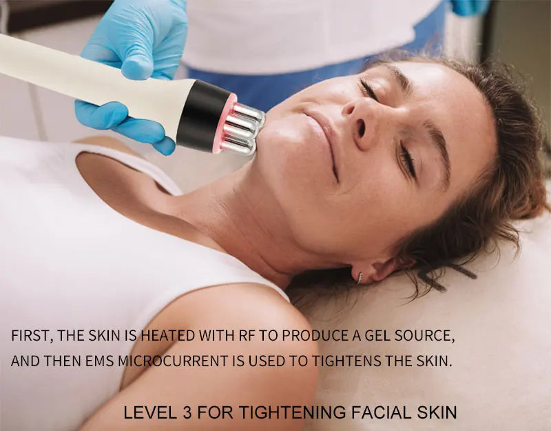 EMS Facial Body Radio Frequency Machine Skin Tightening Face Lifting RF Beauty Device Professional Home RF Skin Care Anti Aging, women