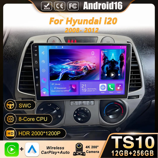 Car Stereo with Apple CarPlay & Android Auto, Compatible with Hyundai i20