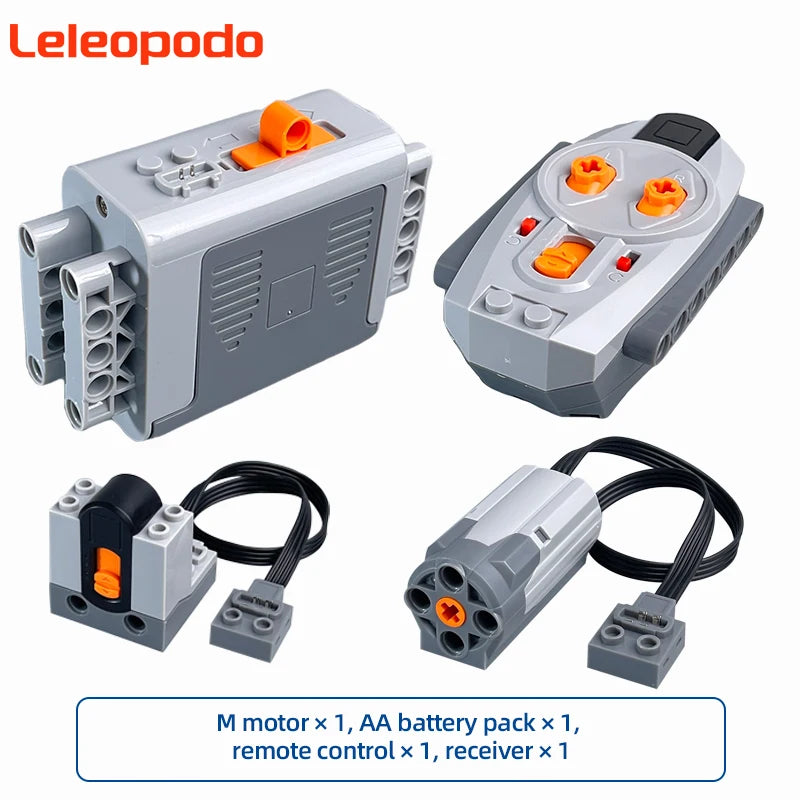 MOC Power Functions Enhanced Version M L XL Servo Red Motor Technical Part Building Block Toy Accessories Compatible with Brand