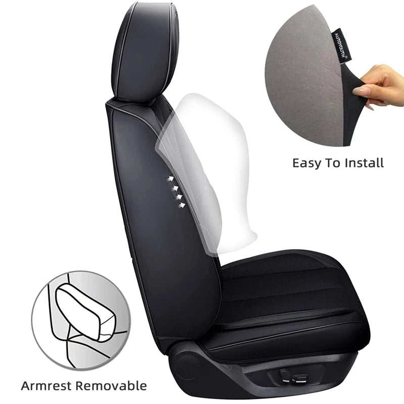 Universal Car Seat Covers 5 Pc Set with Tire Track Detail