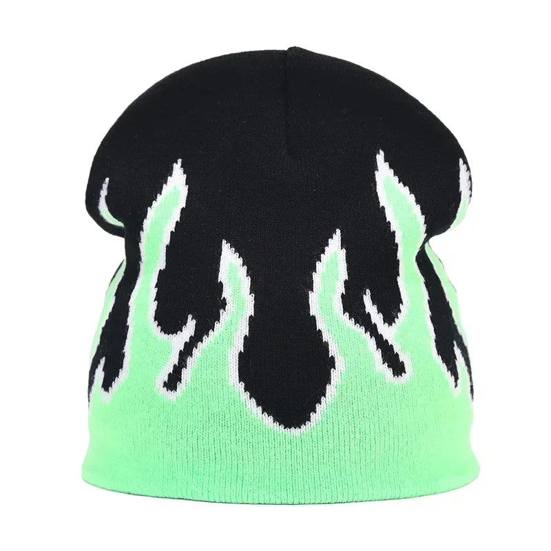 Y2K Letter Knit Beanie, Warm Ski Hat