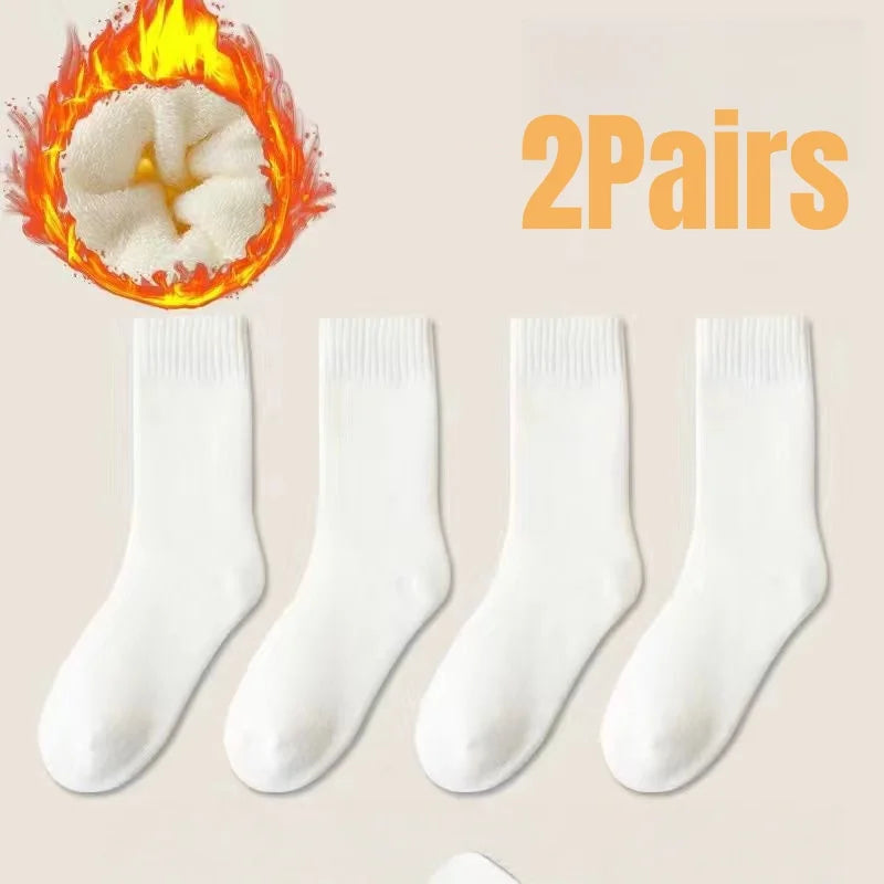 Women's Extra Thick Thermal Socks - Fleece Lined Winter Socks 2 Pairs - photo 9