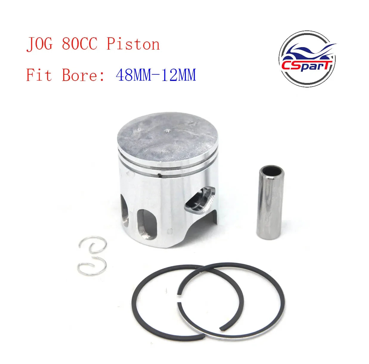 JOG 40MM 47MM 48MM 10MM 12MM Piston Kit For Yamaha 50CC 70CC 80CC Minarelli EVO 5BM 5SU 1E40QMB Keeway Roketa Scooter ATV Buggy