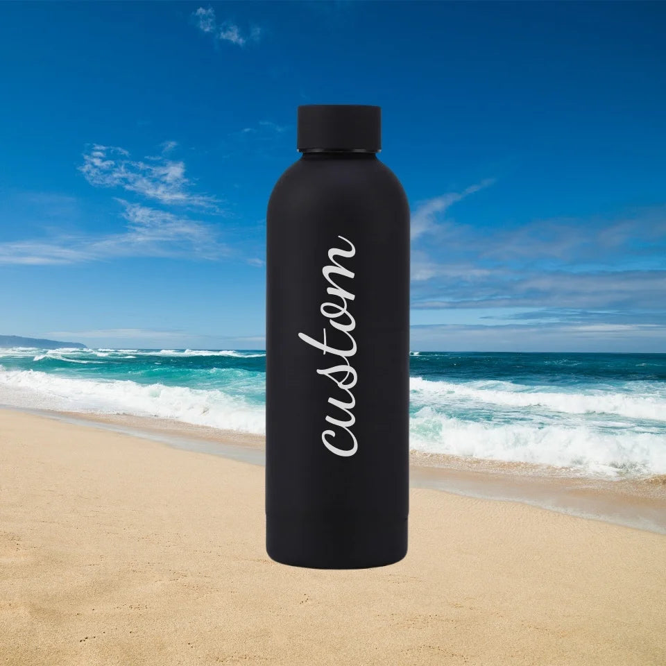 Custom Name Thermos Large Vacuum Flask 304 Stainless Steel Portable Thermos Bottle 0.5L Outdoor Sports Water Bottle Travel Mug