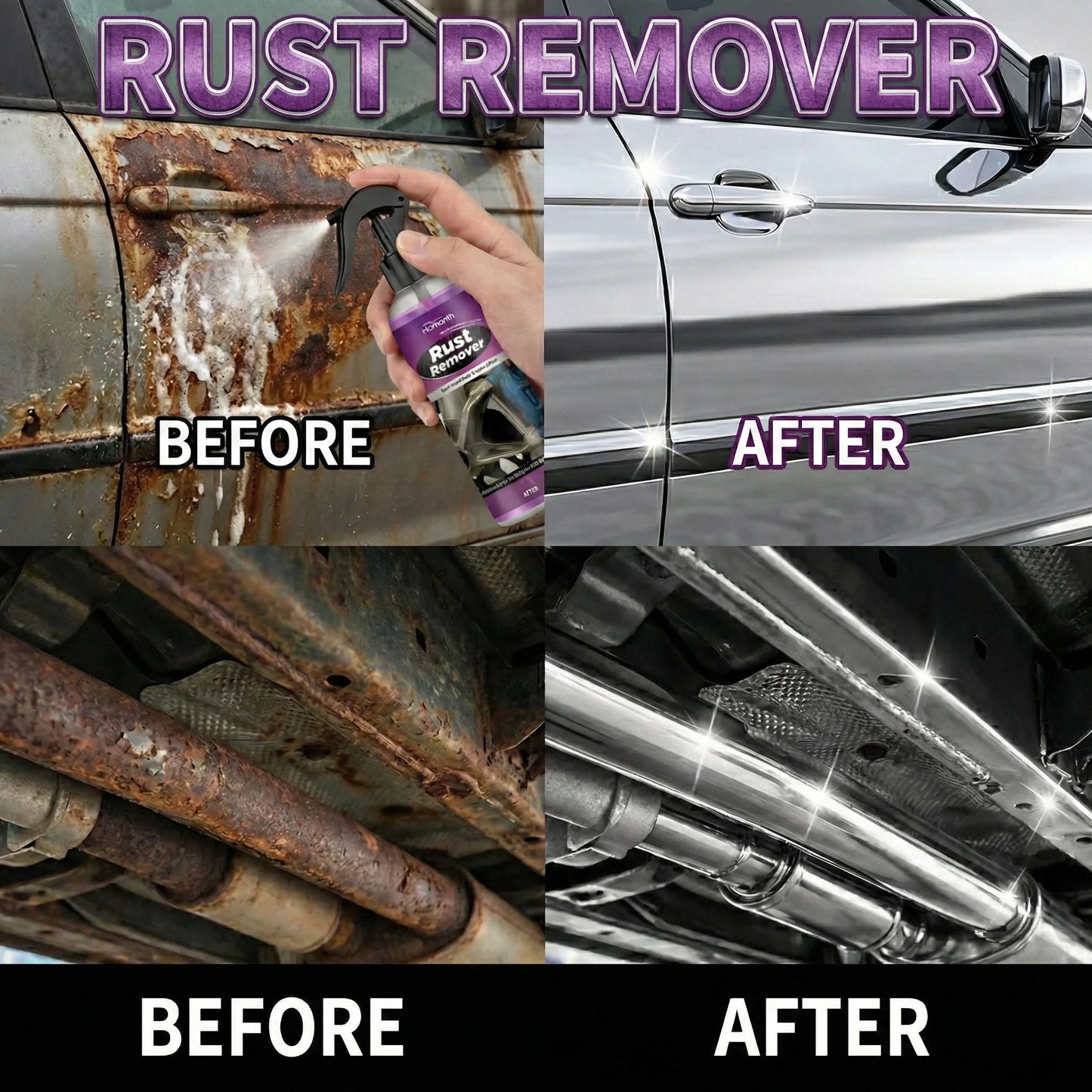 2026 Latest High-Efficiency Rust Remover: Suitable For Various Metals, Automotive And Household Metal Rust Prevention