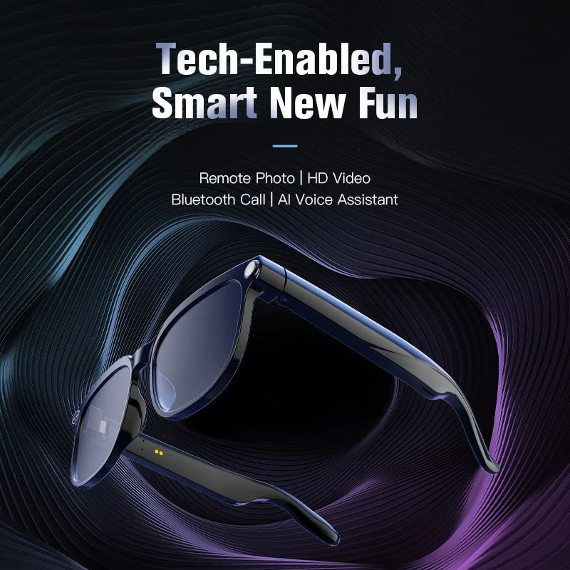 AI Smart Glasses — 800W Camera with Interchangeable Lenses