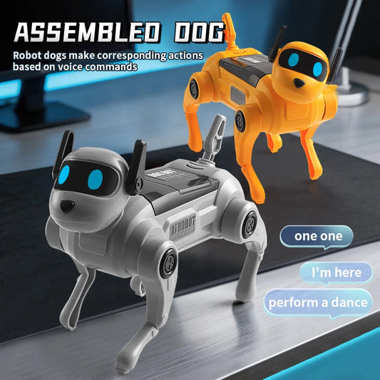 DIY Electronic Robot Dog Kit - Voice-Control Build Toy for Kids