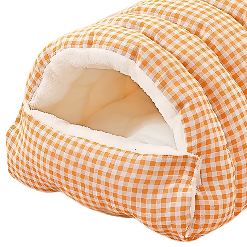 Detachable Enclosed Cat House - Washable Winter Pet Sleeping Bag Bed - photo 5