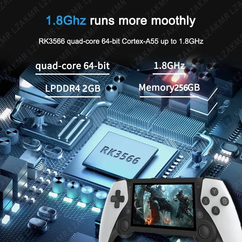 256G 70000+ Games 3D Joystick Handheld HDTV Game M25 4.3'' Screen Player Retro Portable Video Game For psp ps1 n64 dreamcast