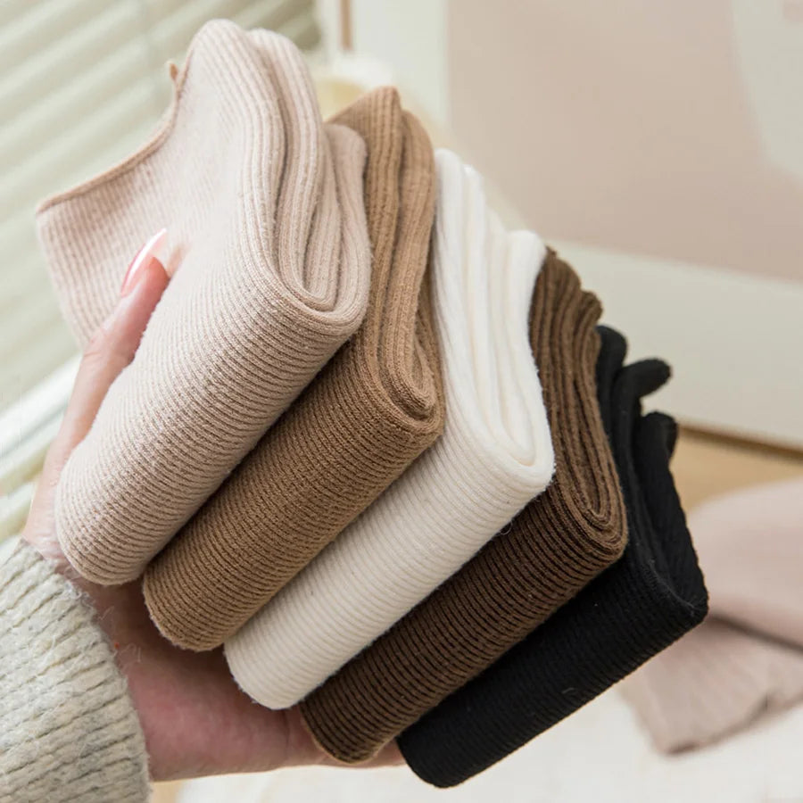 Women's Fuzzy Snow Socks - Thick Warm Sleep Socks 5 Pairs - photo 2
