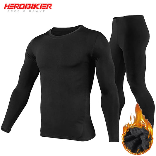 Men's Thermal Underwear Set - Long Johns Top and Bottom Base Layer