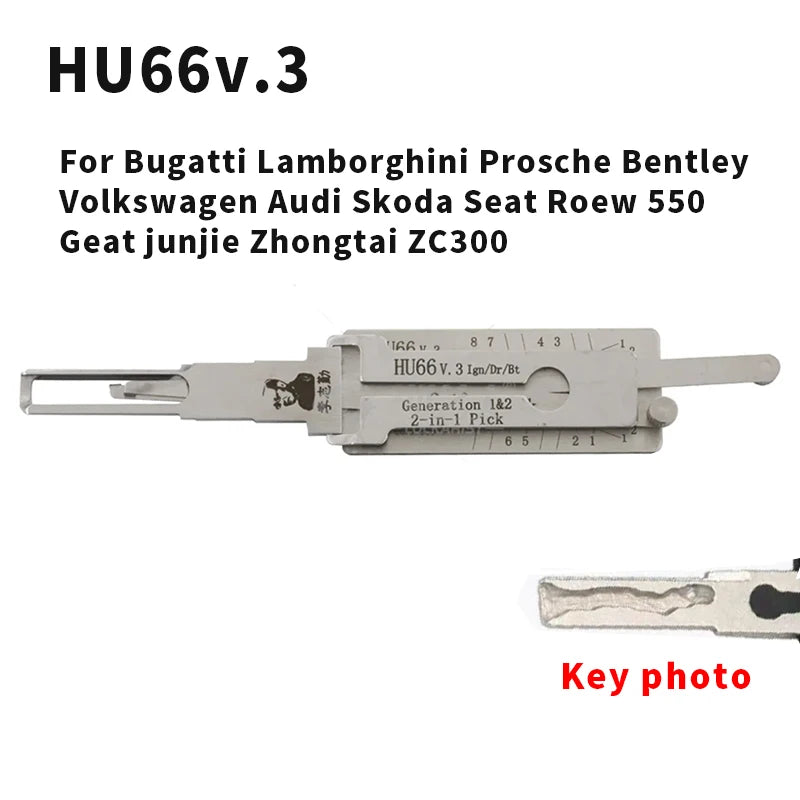 8PCS LISHI 2in1 Decoder For Volkswagen Audi Mercedes-Benz Skoda Porsche Ford Chevy Buick Hyundai Toyota BMW Locksmtihs tool