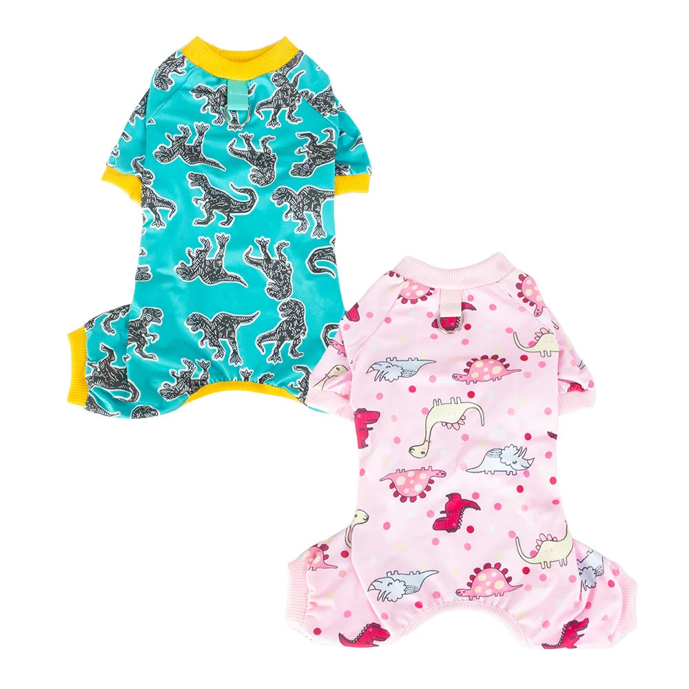 Dinosaur Dog Pajamas - Onesie with Sleeves for Small Dogs – photo 6