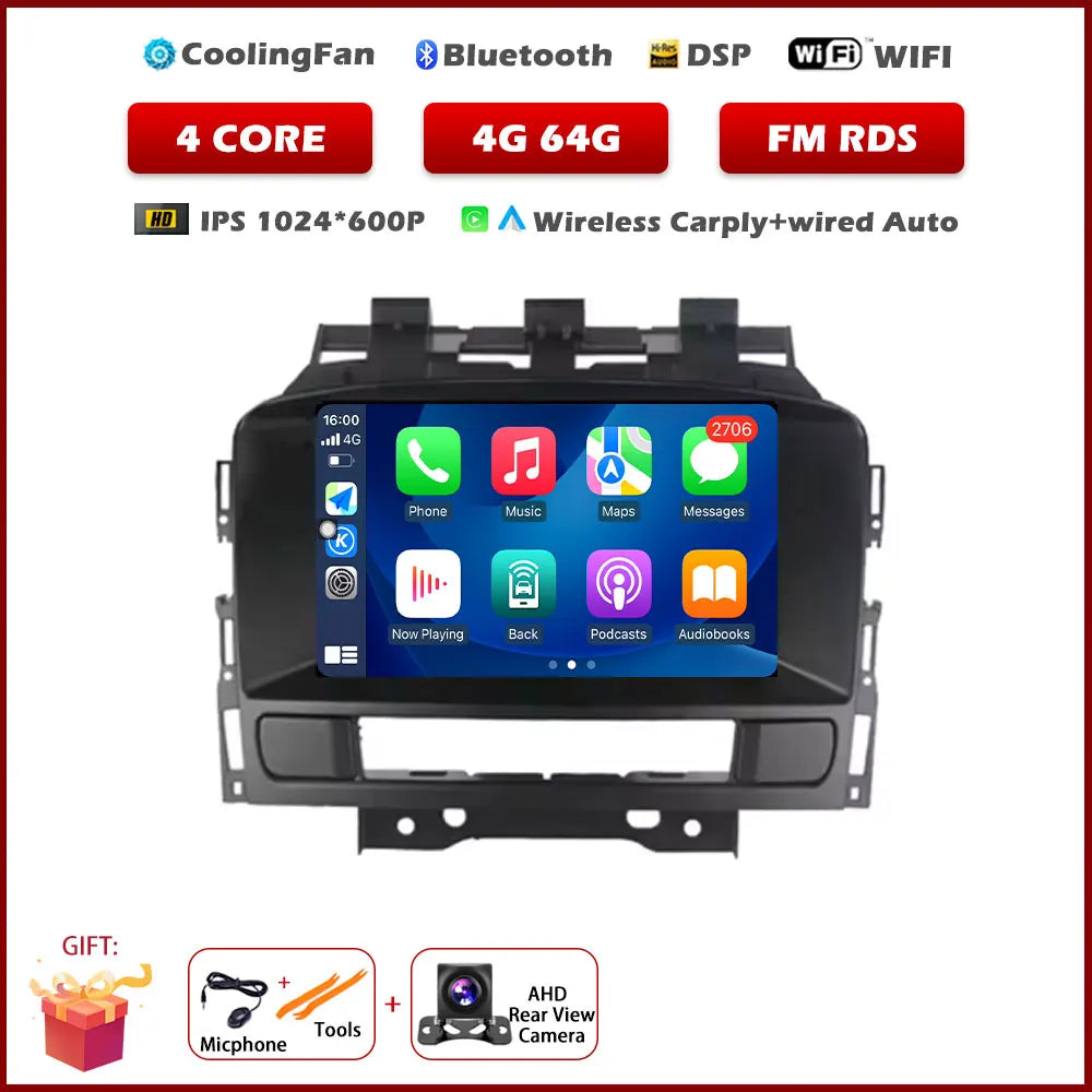 Android Car Stereo for Opel Astra J (2011–2014) & Buick Excelle GT XT — CarPlay, Android Auto, GPS Navigation