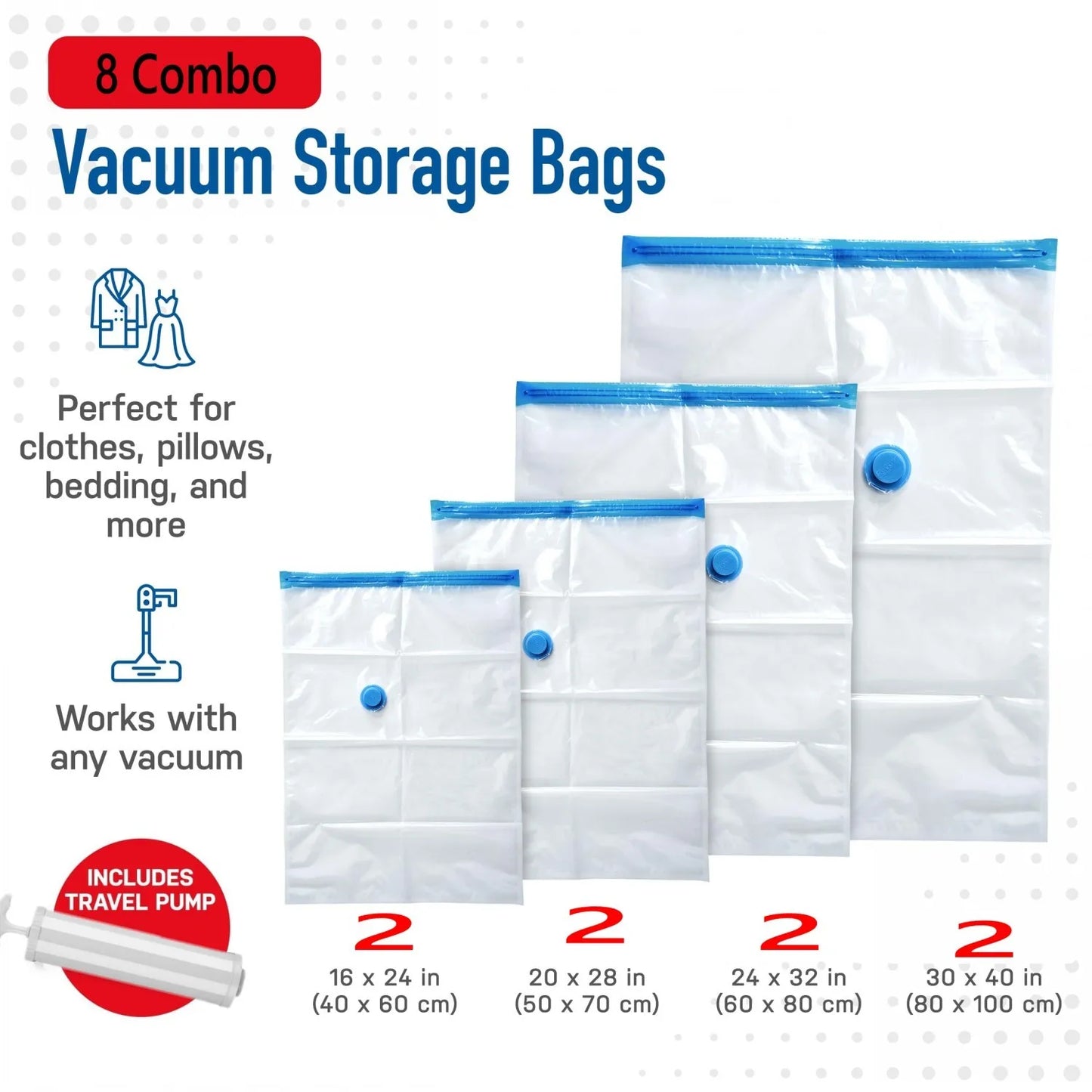 4pcs Thickened Vacuum Compression Bag, Transparent Quilt Vacuum Bag, Storage Bag, Household Clothing Storage And Sorting Bag