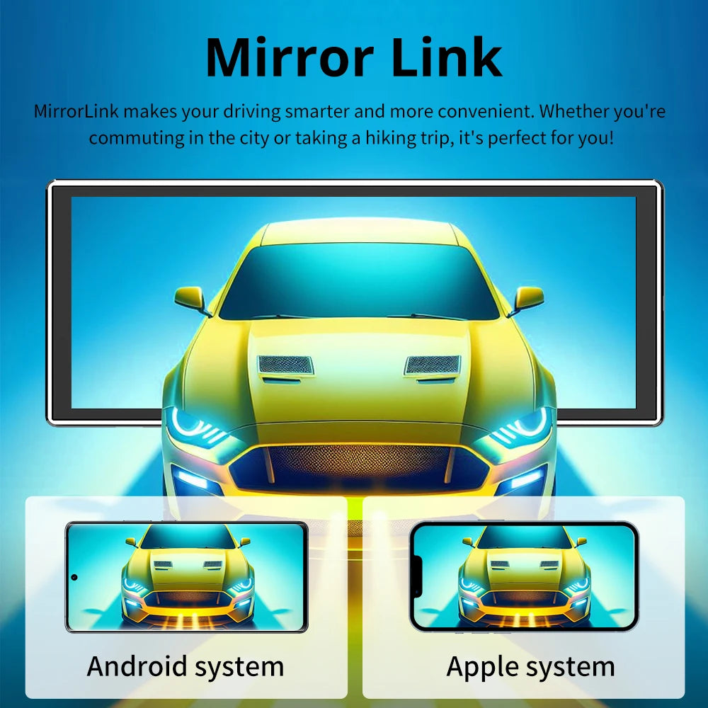 11.26" Universal Portable Wireless CarPlay & Android Auto Screen