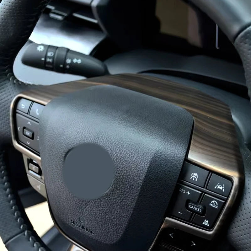 For Toyota Crown Camry 80  XV80 2024 2025 2026 ar Steering Wheel Panel Cover Trim ABS Carbon Fiber Decoration Interior Mouldings