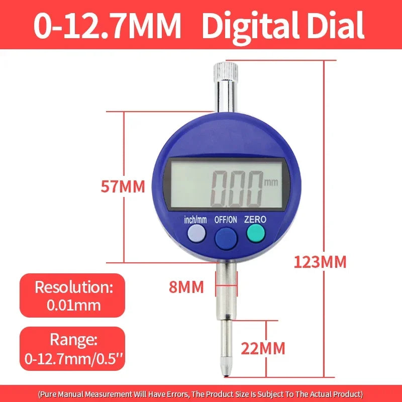 Lever Dial Indicator Magnetic Holder Measuring Probes Indicator Stand Magnetic Base Comparator Watch Tools Micrometer Dial Gauge