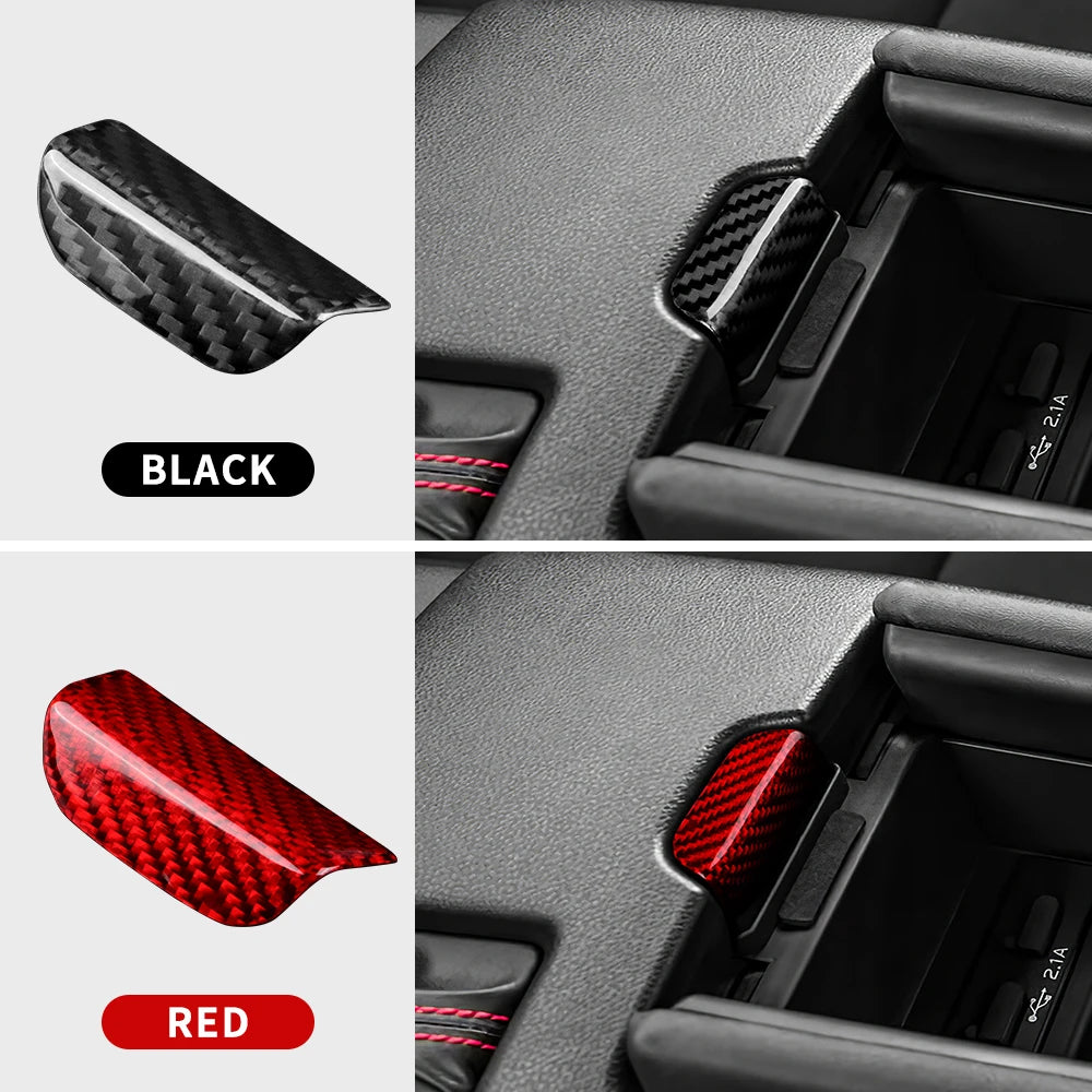 Real Hard Carbon Fiber For Subaru BRZ Toyota GR86 2021 2022 2023 2024 LHD RHD Car Trim Panel Sticker Dry Carbon Accessories