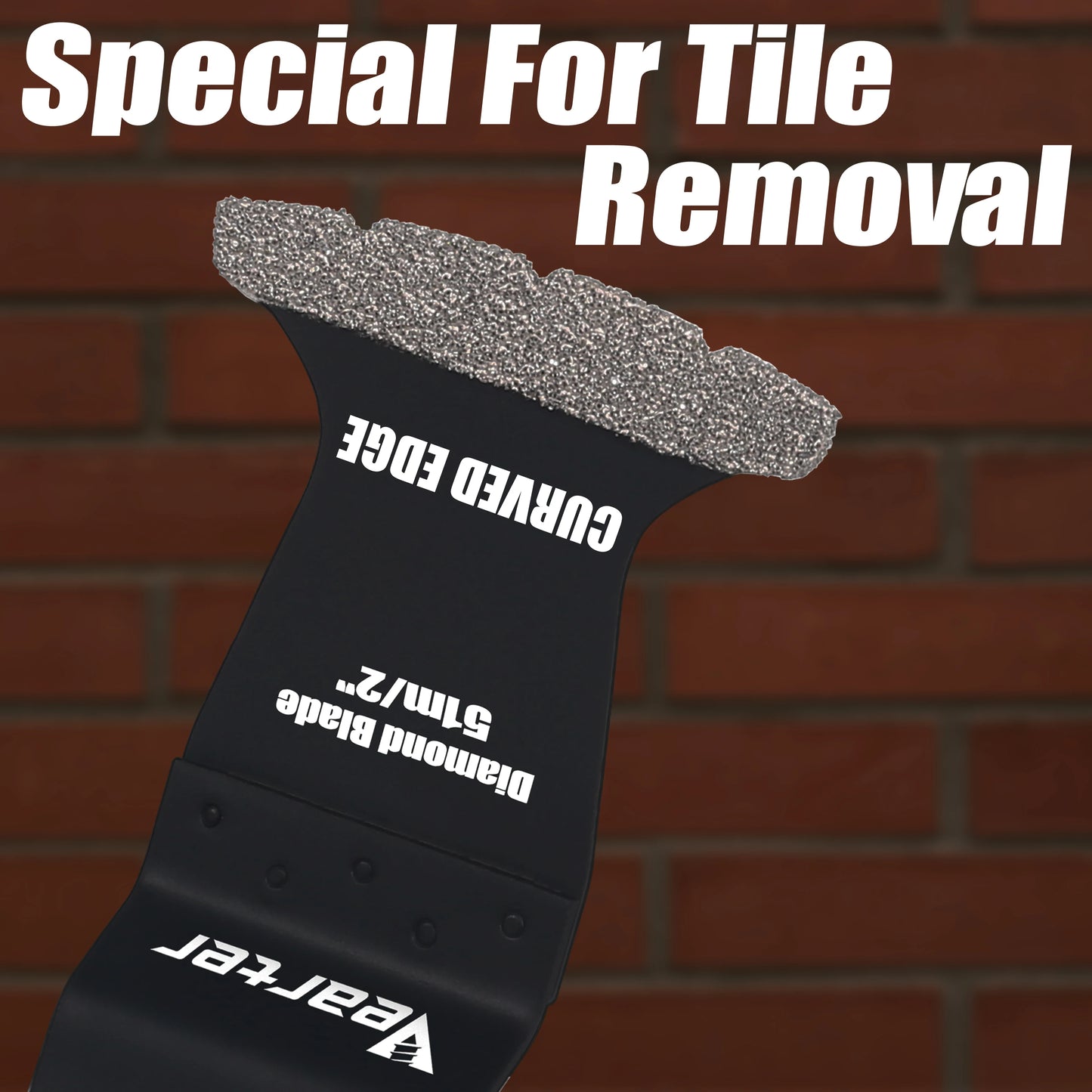 Vearter 5-Pc Diamond Oscillating Multi-Tool Blades — Grout & Tile