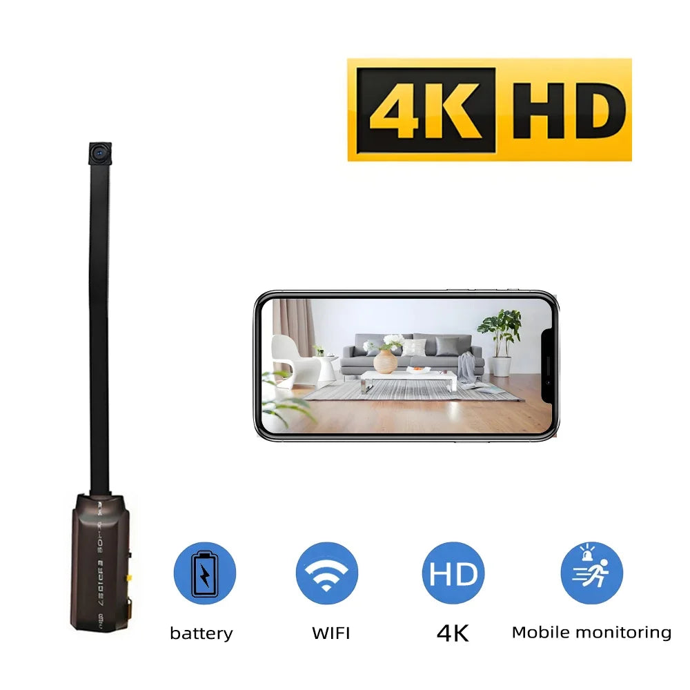 4K Mini WiFi Home Camera — Remote View & Motion Detection