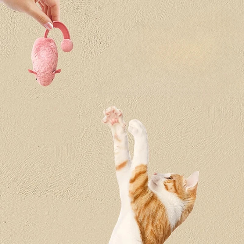 Plush Mouse Cat Toy - Soft Interactive Kitten Play Mouse - photo 5