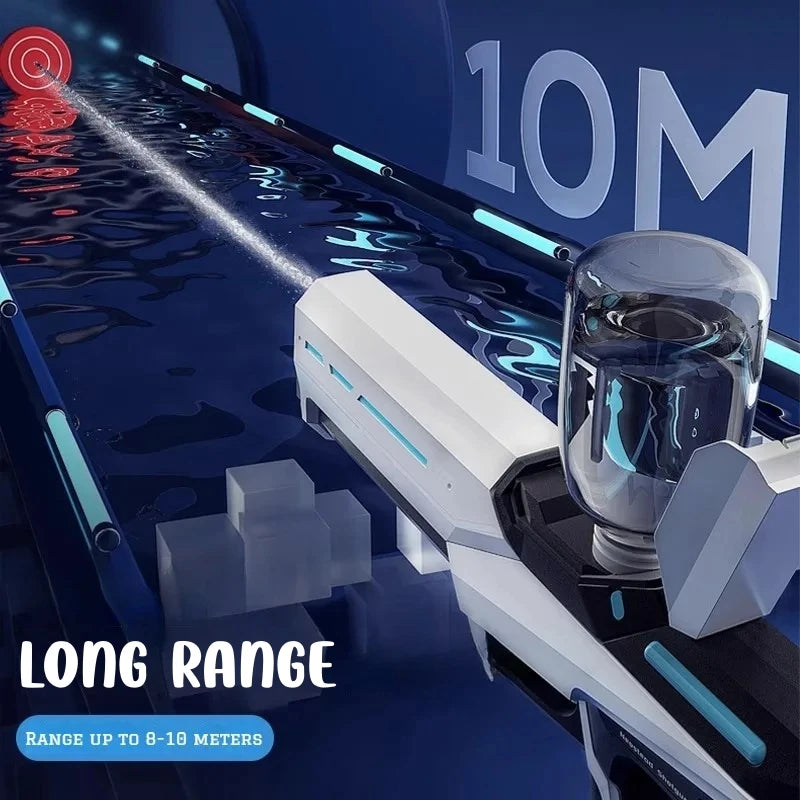 42cm Electric Water Gun — High-Pressure Auto-Absorb Pool Blaster