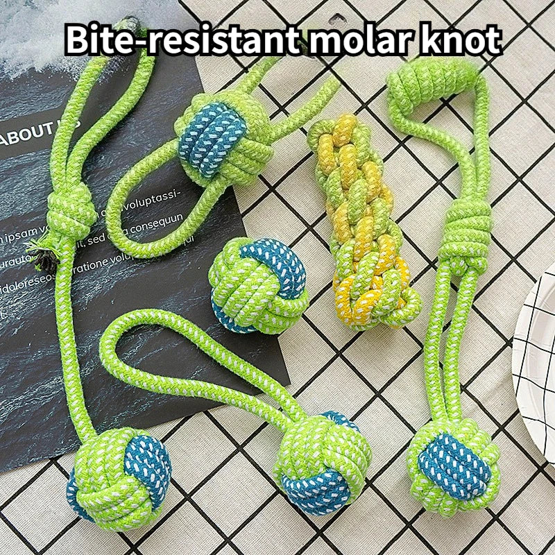 Knotted Rope Ball Dog Toy - Tug & Teeth Cleaning – photo 10