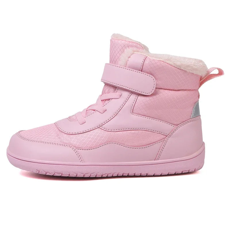 Kids Wide Toe Snow Boots - Fur Lined Barefoot-Style Winter Shoes - photo 10